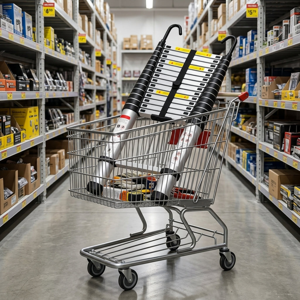 Échelle télescopique de supermarché : bon plan ou fausse économie Image