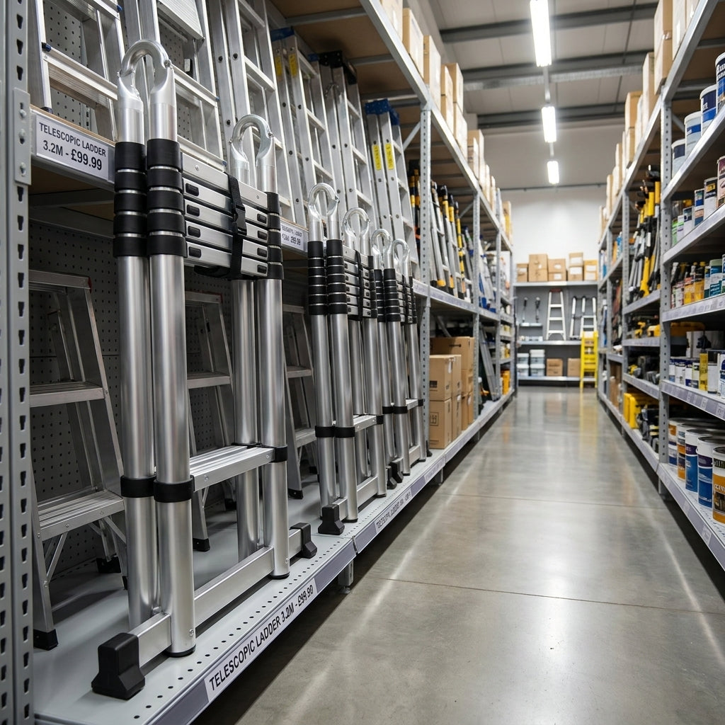 Échelle télescopique en magasin de bricolage : que valent-elles vraiment Image