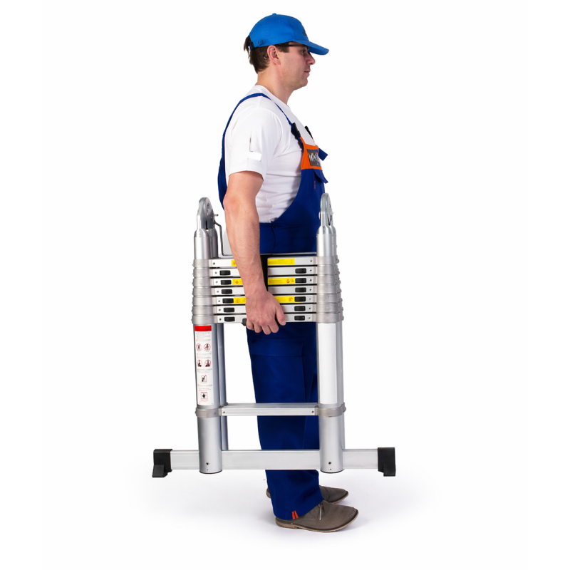 MaxiLine Pro, échelle télescopique, extensible, multifonction 4 en 1 5,6 m, pour professionnel, MaxiEchelle