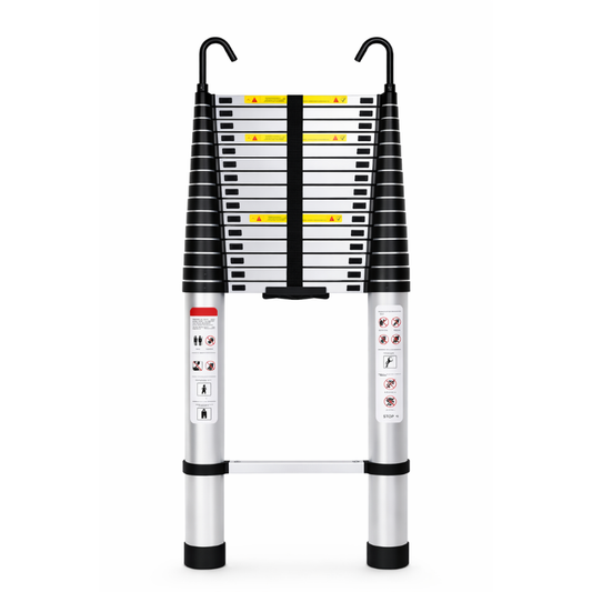 MaxiSky, Echelle Telescopique 6,2 m, extensible, compact avec crochet, pour professionnel, MaxiEchelle