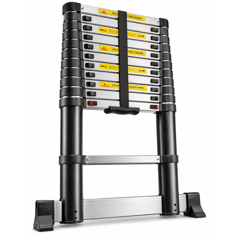 MaxiFlex, échelle télescopique 4,4 m pour professionnel, barre stabilisante, MaxiEchelle