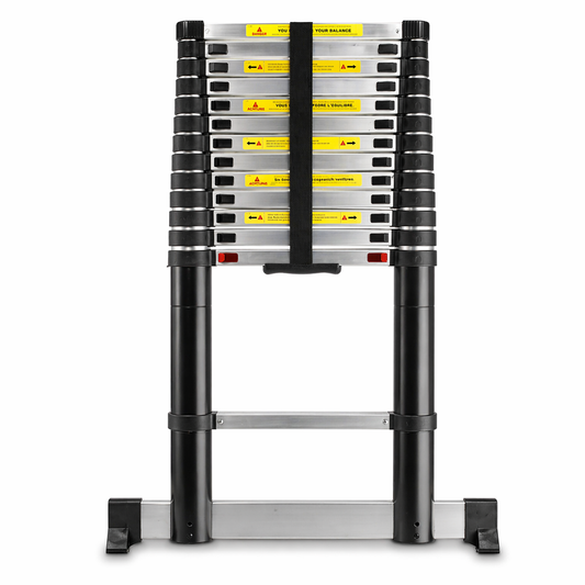 MaxiFlex, échelle télescopique 4,4 m pour professionnel, barre stabilisante, MaxiEchelle