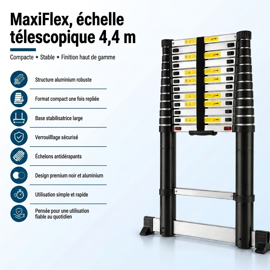 MaxiFlex, échelle télescopique 4,4 m